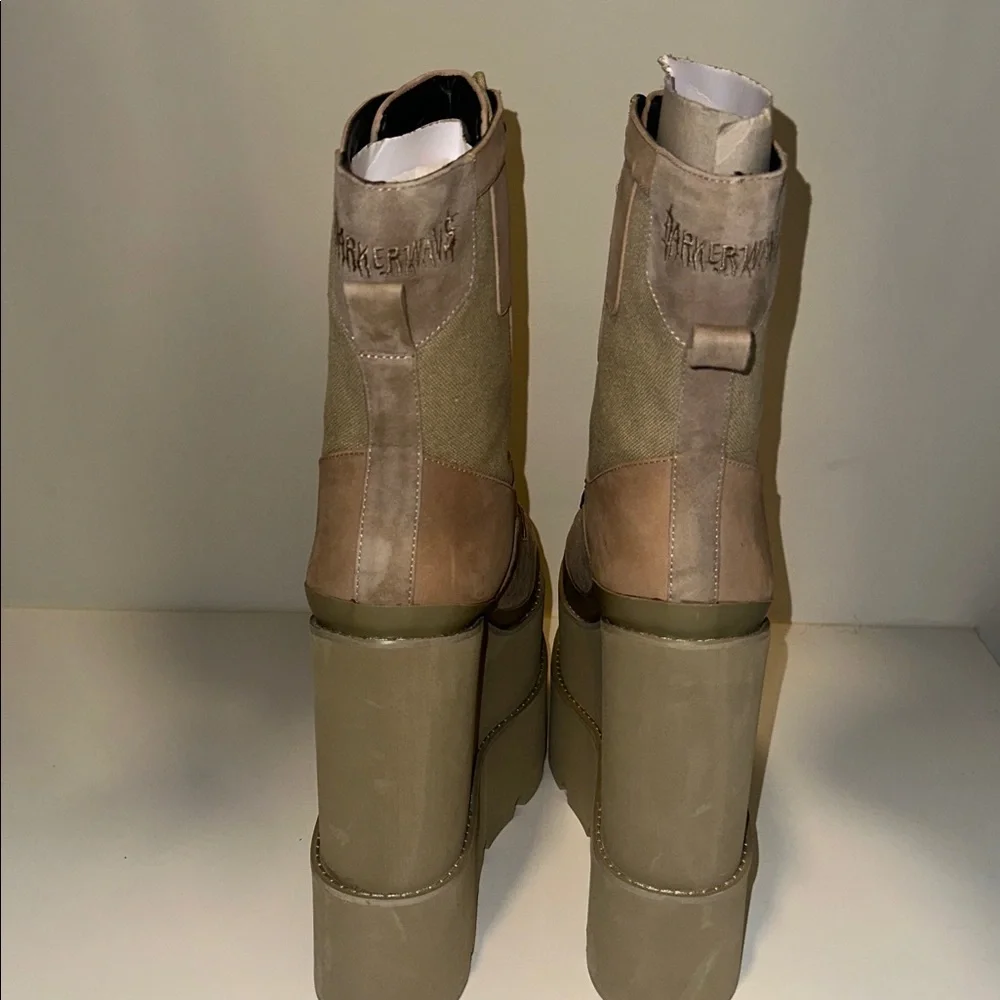 Darker Wavs ATMOSPHERE DOUBLE STACK FIELD GIRL TRAITOR BOOTS
